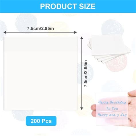 Notes Autocollantes Pcs Transparent Post Sticky It Notes Feuilles