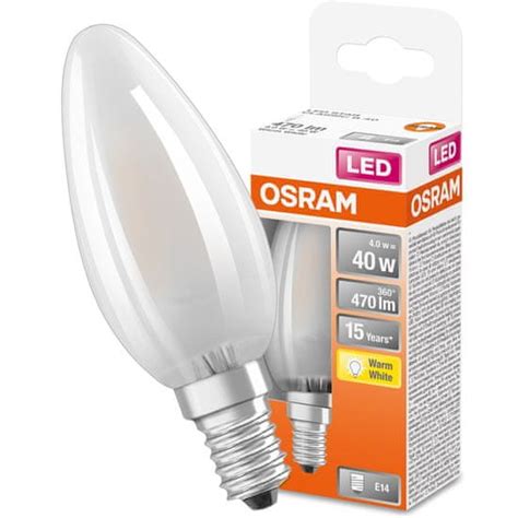 Osram Żarówka LED E14 SVÍČKA 4W 40W 470lm 2700K Teplá bílá MALL CZ