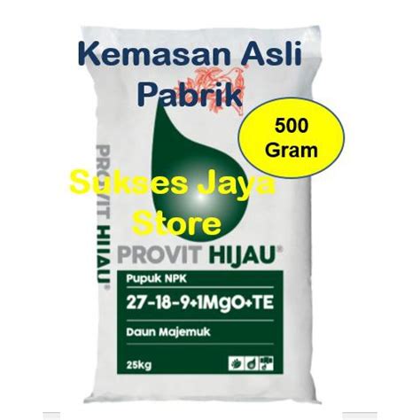 Jual Pupuk Meroke Provit Hijau Npk Gram Kemasan Pabrik Npk Daun