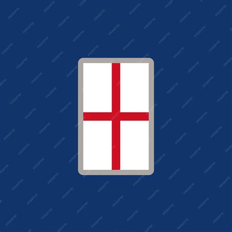 Premium Vector | Illustration of england flag template