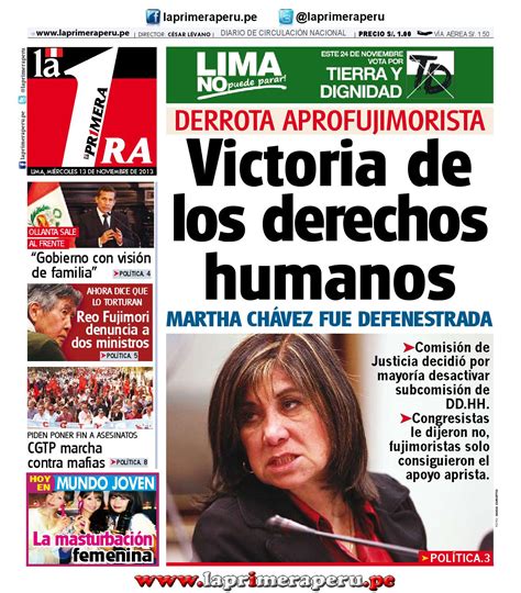 Diario La Primera Noviembre By Diario Uno Lima Per Issuu