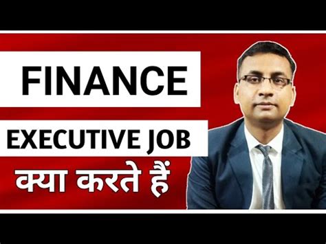 Finance Executive Job Description Finance Executive Kya Hota Hai