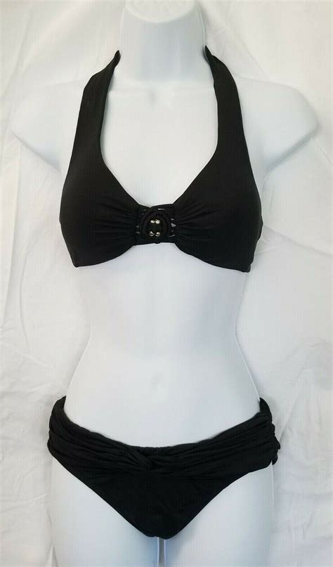 Badgley Mischka Black Bikini Set Ebay