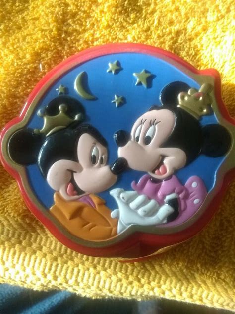 Vtg Polly Pocket Disney Minnie Mickey Mouse Playcase Bluebird