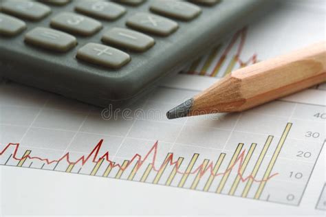 pencil  calculator  chart stock image image  drawing pencil