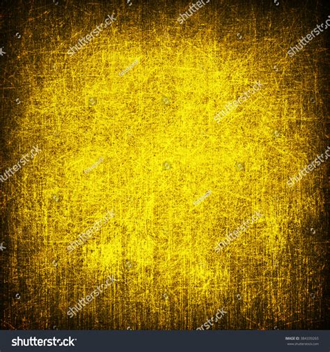 Yellow Grunge Wall Texture Background Stock Illustration 384339265