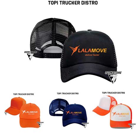 Jual Topi Trucker Jaring Lalamove Spesial Polos Custom Shopee Indonesia