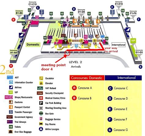 Bangkok Airport Terminal Map