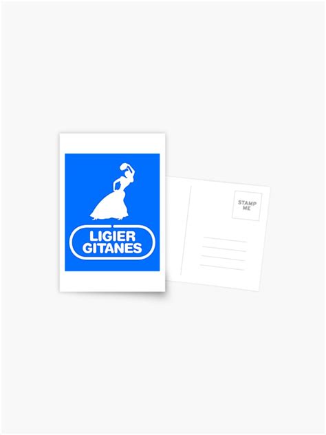 Ligier Gitanes F Team Logo Gypsy Dancer White Print