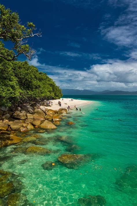 Nudey Beach On Fitzroy Island Cairns Area Australia Great Bar Stock