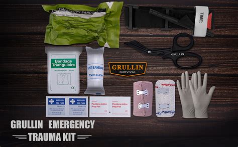 Grullin Ifak Med Trauma Kit Mini Tactical Molle Emergency First Aid