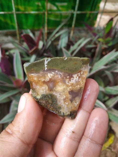 Batu Akik Pancawarna Garut Material Ciangel Bahan Kristal Tembus