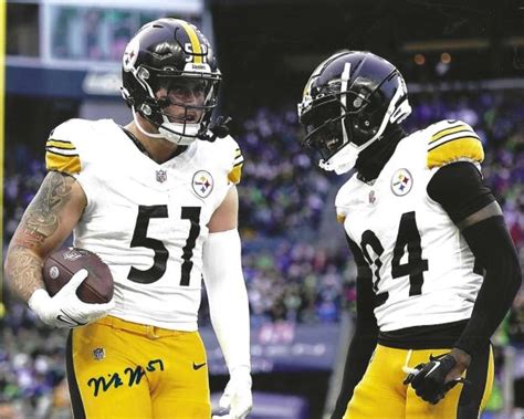 Autographed Nick Herbig X Pittsburgh Steelers Photo Main Line