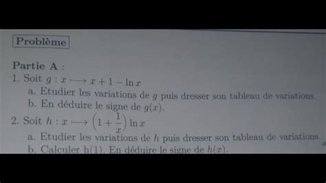 Revision Bac Epreuve Maths Probleme Limites Et Tableau De