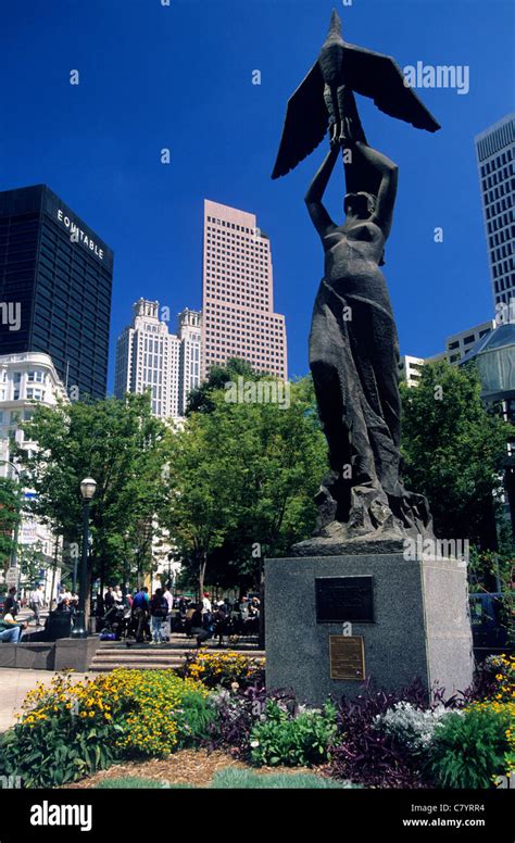 Georgia Atlanta Phoenix Rising Statue Stock Photo Alamy