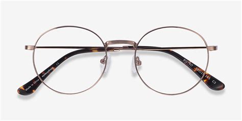 Bistro Round Rose Gold Full Rim Eyeglasses Eyebuydirect