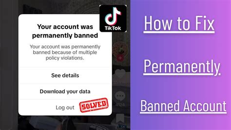 Your Account Was Permanently Banned Tiktok How To Recover Permanently