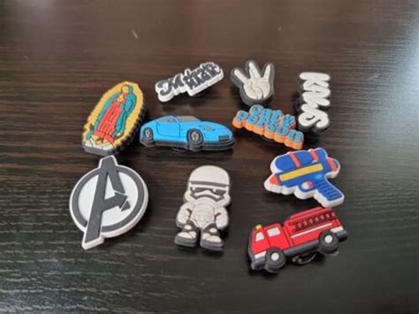 10x Croc Shoe Charm Bundle Marvel Avengers Cat Car Truck Star