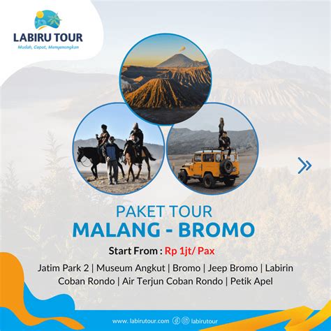 Liburan Hemat Dengan Paket Malang Bromo Start From Juta