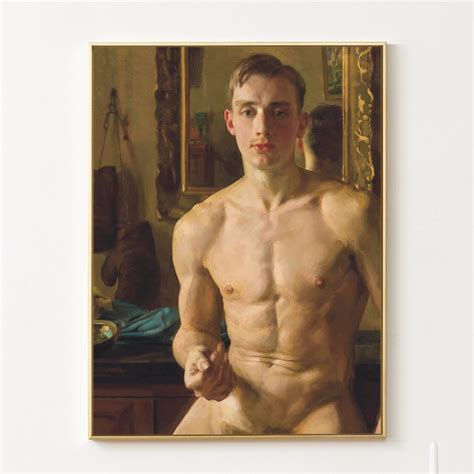 The Boxer Nude Male Art Fine Art Print S Painting Sexy Naked