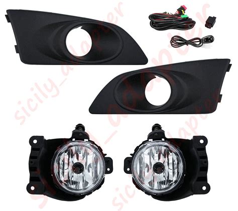 Front Bumper Fog Lights Lamps W Bezel Switch Fit For Chevy