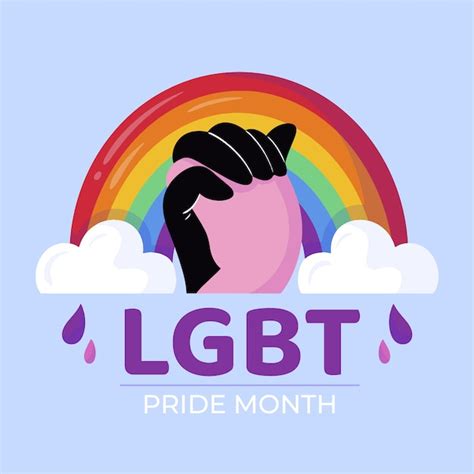 Free Vector Pride Month Flat Lgbt Pride Logo Template