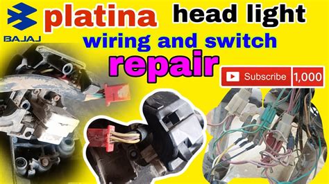 Bajaj Platina Head Light Wiring Light Switch Repair As Bike Asbike