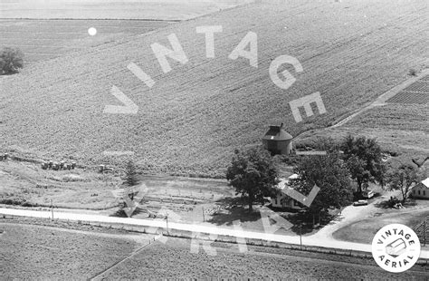 Vintage Aerial Illinois Rock Island County Aro