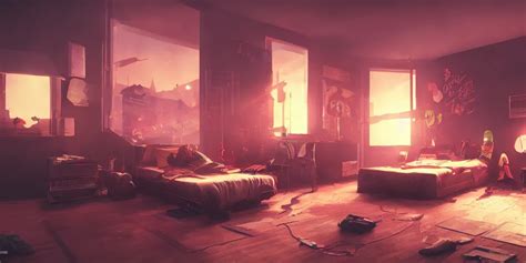 A Hacker S Bedroom By Kung Fury Rendered By Octane Stable Diffusion