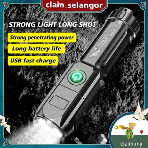 Original Smiling Shark Flashlight Super Bright Torch Light