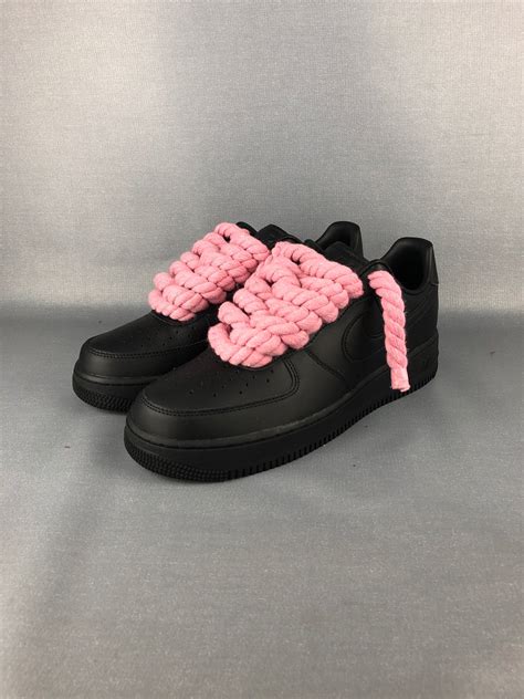 Af1 Black Rope Forces Rosa Ropez4u