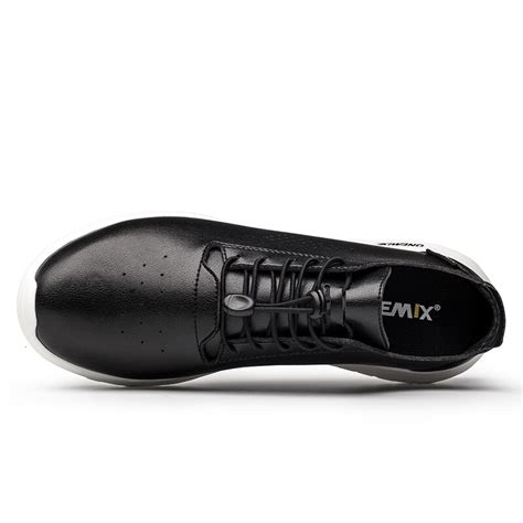 Onemix Men Running Shoes For Women Black Microfiber Leather Designer