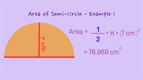 Area of a Semi Circle: Formula and Examples - Chimpvine