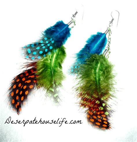 How To Make Feather Shoulder Duster Earrings Diy Feather Earrings