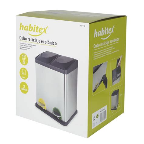 Cubo Pedal Ecologico Doble Habitex