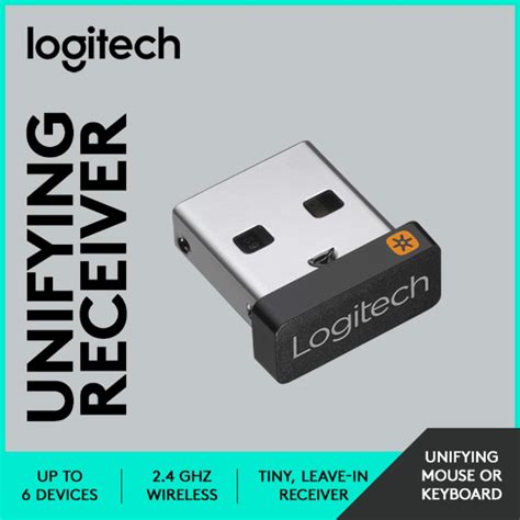 3mm Logitech Wireless Dongle Receiver Unifying Usb Adapter For Logitech Mouse Keyboard Connect 6