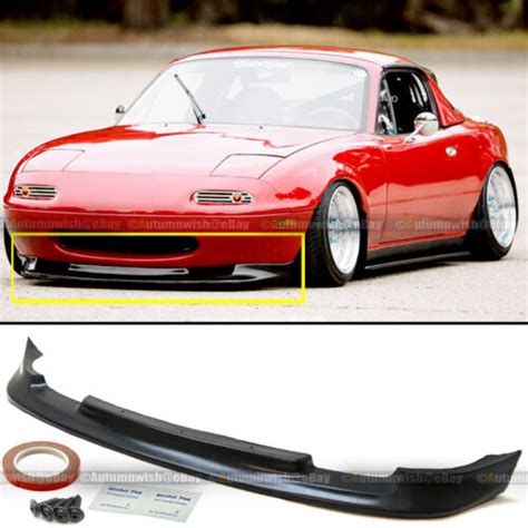 For Miata Mx Gv Style Pu Front Bumper Chin Lip Body Kit Ground