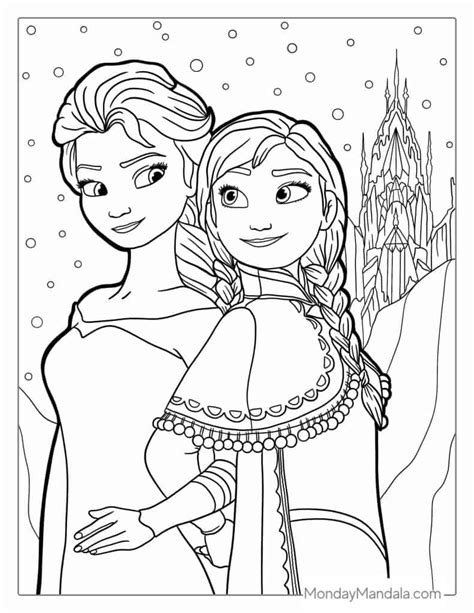 21+ Anna And Elsa Coloring Sheets - KippsKodeigh