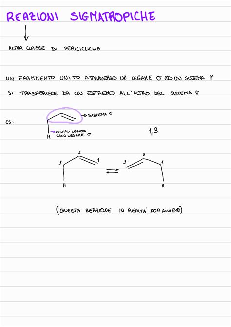 Appunti Sulle Reazioni Pericicliche Parte 2 Chimica Organica II Studocu