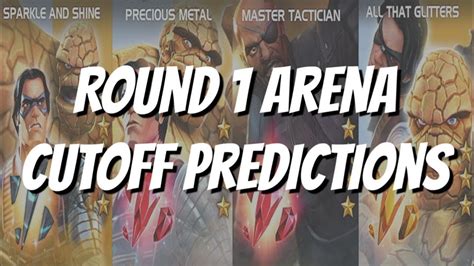 Gold And Silver Era And Nick Fury Arena Cutoff Round 1 Predictions Marvel Contest Of Champions