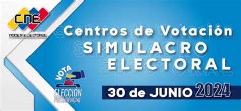 Simulacro Electoral Venezuela 2024 CNE reveló lista de CENTROS