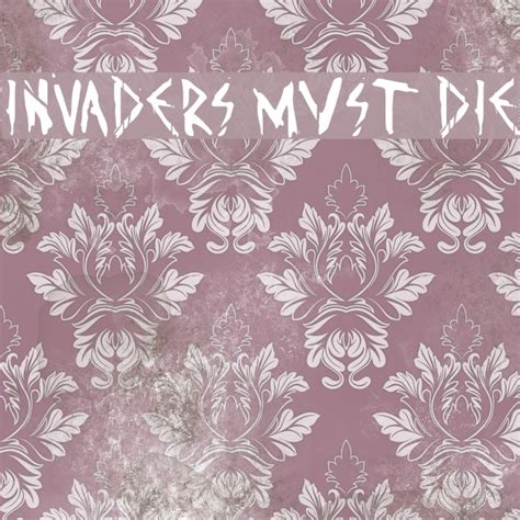 invaders  die font ffontsnet