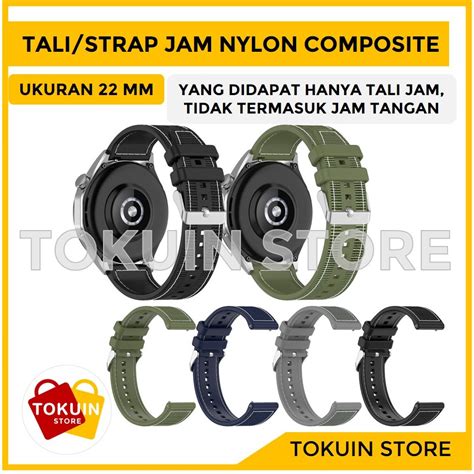 Jual Tali Strap Jam 22mm Nylon Rubber Strap Huawei Watch GT4 GT5 GT 4 5