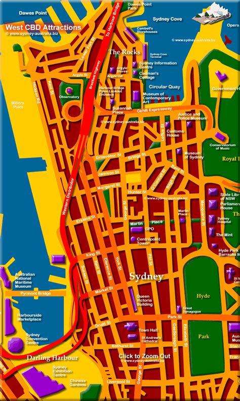 Map Sydney - CBD, Surrounds and Australia