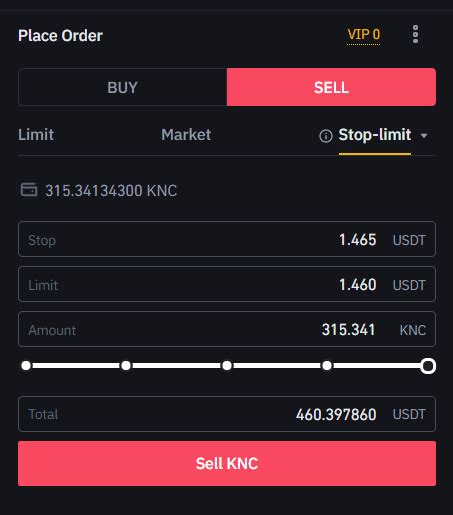 How To Set A Stop Loss On Binance And Place OCO Orders