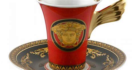 Kupa E Porcelanit Me Dizajn T Lart Rosenthal Versace Medusa Rosso