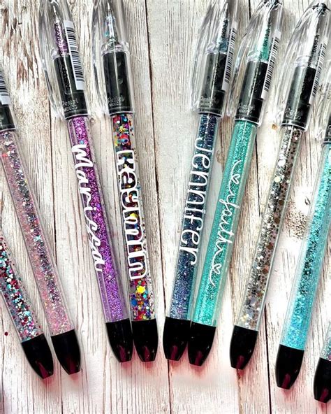 Rsvp Ballpoint Glitter Pen Etsy Glitter Pens Fancy Pens Pen Diy