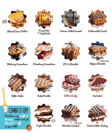 Menu - The Belgian Waffle Co