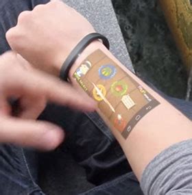 Cicret Smart Bracelet That Works Directly On The Skin