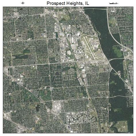 Aerial Photography Map of Prospect Heights, IL Illinois